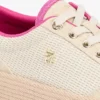 Platform-sneaker i canvas med blandet tekstur Platform-sneaker i canvas med blandet tekstur