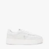 Platform-sneaker i læder