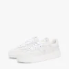 Platform-sneaker i læder