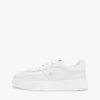 Platform-sneaker i læder