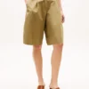 Plisserede poplin-Shorts Plisserede poplin-Shorts