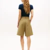 Plisserede poplin-Shorts Plisserede poplin-Shorts