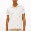 Regular Fit Allover Flag Pique Polo Regular Fit Allover Flag Pique Polo