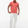 Regular Fit Garment-Dyed Crest Polo
