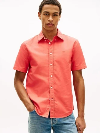 Regular Fit Garment-Dyed Oxford-skjorte Regular Fit Garment-Dyed Oxford-skjorte
