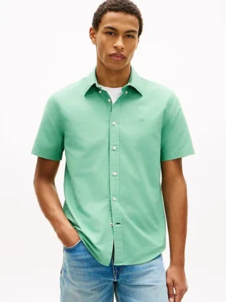 Regular Fit Garment-Dyed Oxford-skjorte