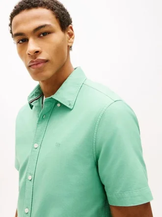 Regular Fit Garment-Dyed Oxford-skjorte