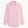 Regular Fit stribet linnedskjorte Regular Fit stribet linnedskjorte
