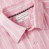 Regular Fit stribet linnedskjorte Regular Fit stribet linnedskjorte