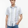 Regular Fit stribet Oxford-skjorte