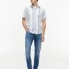 Regular Fit stribet Oxford-skjorte