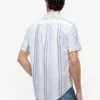 Regular Fit stribet Oxford-skjorte