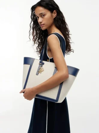 Script Monogram Canvas Tote Bag Script Monogram Canvas Tote Bag