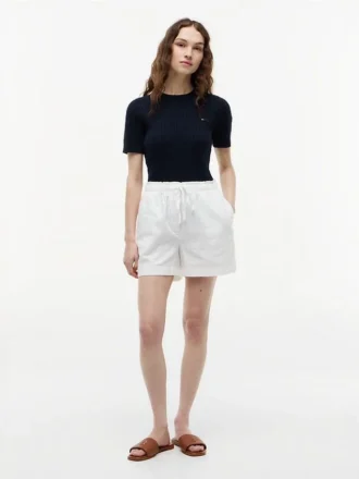 Shorts i hør-bomuldsblanding Shorts i hør-bomuldsblanding