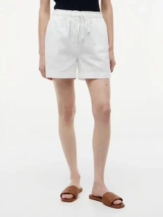 Shorts i hør-bomuldsblanding Shorts i hør-bomuldsblanding
