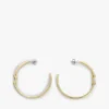 Signature Stripe Ridged Hoop ørering Signature Stripe Ridged Hoop ørering