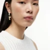 Signature Stripe Ridged Hoop ørering Signature Stripe Ridged Hoop ørering