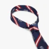 Silkeslips med monogram og striber Silkeslips med monogram og striber