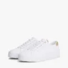 Sneaker i canvas med metalliske detaljer