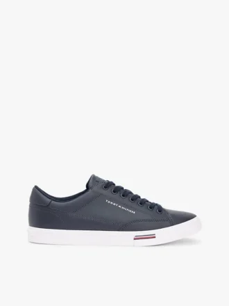 Sneaker i vulkaniseret lædermix Sneaker i vulkaniseret lædermix