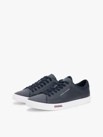 Sneaker i vulkaniseret lædermix Sneaker i vulkaniseret lædermix
