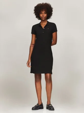 Stretchbomulds-polokjole i slim fit Stretchbomulds-polokjole i slim fit