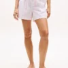 Stribede poplin-shorts Stribede poplin-shorts