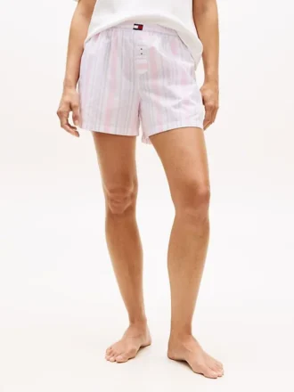 Stribede poplin-shorts Stribede poplin-shorts