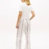 Stribet poplin-bukser Stribet poplin-bukser
