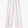 Stribet poplin-bukser Stribet poplin-bukser