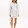 Stribet poplin-nattkjole Stribet poplin-nattkjole