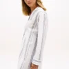 Stribet poplin-nattkjole Stribet poplin-nattkjole