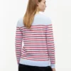 Stribet sweater med bådudskæring Stribet sweater med bådudskæring