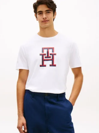 T-shirt med monogramlogo