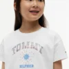 Tommy Hilfiger T-shirt med rhinestone-logo til børn Tommy Hilfiger T-shirt med rhinestone-logo til børn