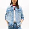 Tommy Jeans Distressed Denim Jacket Tommy Jeans Distressed Denim Jacket