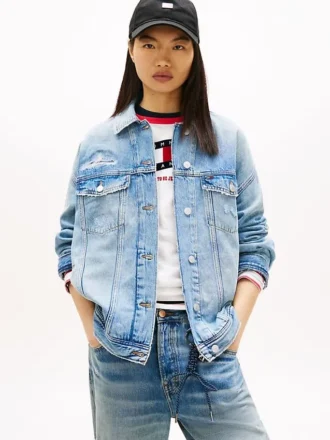Tommy Jeans Distressed Denim Jacket