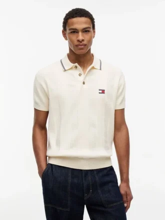Tommy Jeans kortærmet sweater-polo