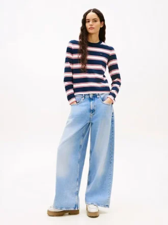 Tommy Jeans Mid-Rise Loose Wide Leg Jeans Tommy Jeans Mid-Rise Loose Wide Leg Jeans