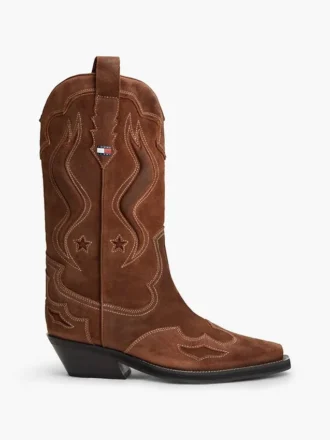 Tommy Jeans Suede Cowboy Boot