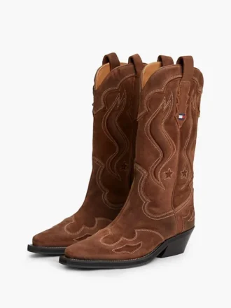 Tommy Jeans Suede Cowboy Boot