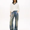Tommy Jeans sweater med afslappet pasform og V-hals Tommy Jeans sweater med afslappet pasform og V-hals