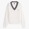 Tommy Jeans sweater med afslappet pasform og V-hals Tommy Jeans sweater med afslappet pasform og V-hals