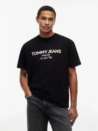 Tommy Jeans T-shirt med gradientlogo