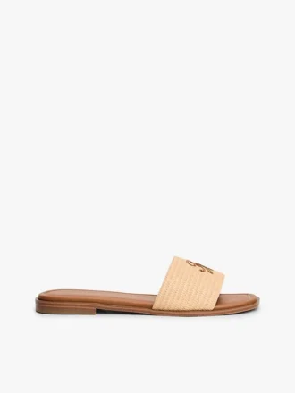Vævet sandal med monogram
