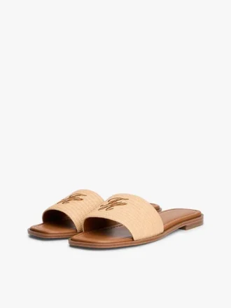 Vævet sandal med monogram